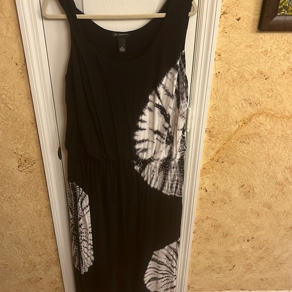 INC - Maxi Sundress with Side Slits and Elastic Gathered Waist - 3X